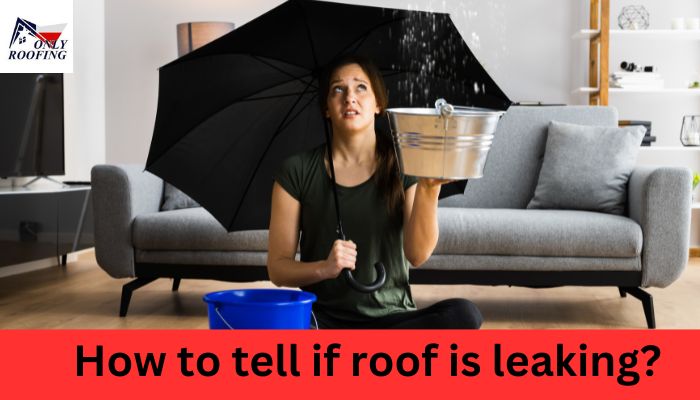 How to tell if roof is leaking