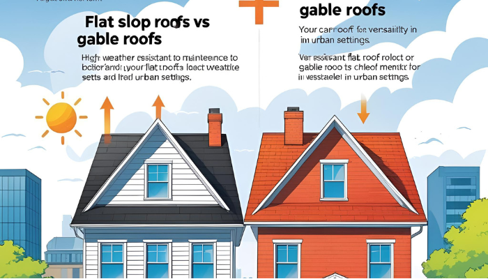 Do flat slop roofs better then a gable roof?