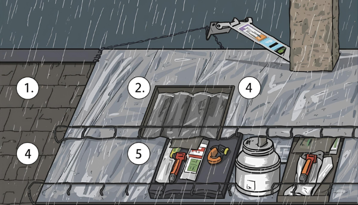 How Do You Tarp a Leaking Roof?