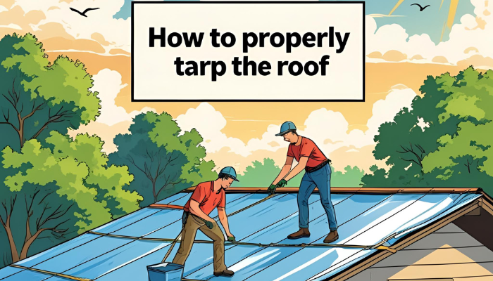 How to Properly Tarp a Roof?