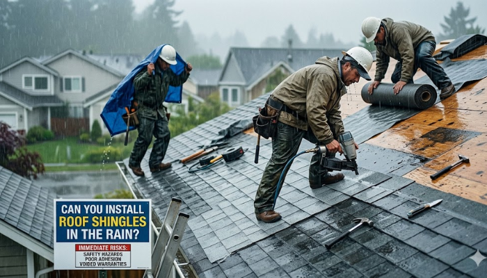 Roof Work During Rain?