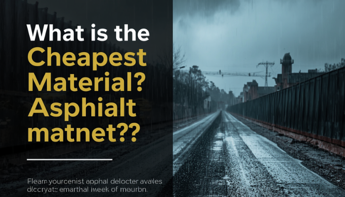 What is the Cheapest Asphalt Material?