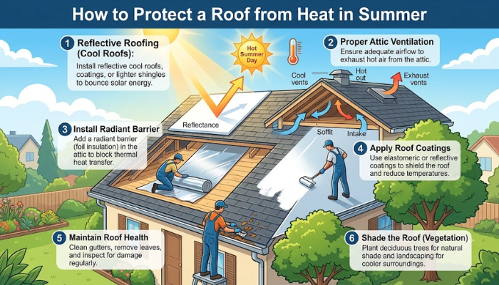 How to Protect a Roof from Heat in Summer?