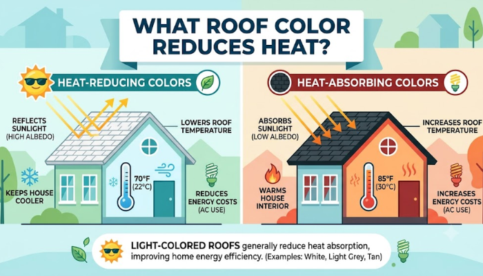 What Roof Color Reduces Heat?