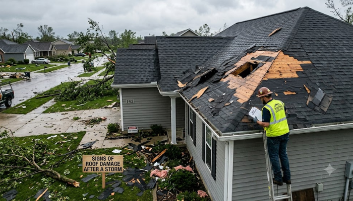 Signs of Roof Damage After a Storm