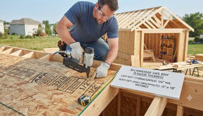 What Thickness Plywood for Shed Roof?